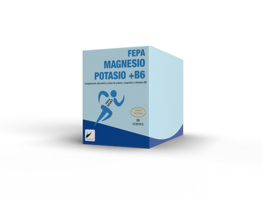 MAGNESIO POTASIO +B6 - 20 sobres