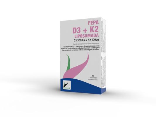 VITAMINA D3+K2 LIPOSOMADO - 40 cápsulas